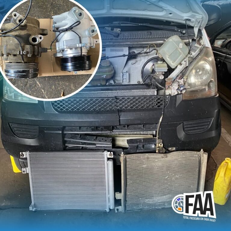 Instalación de aire acondicionado automotriz